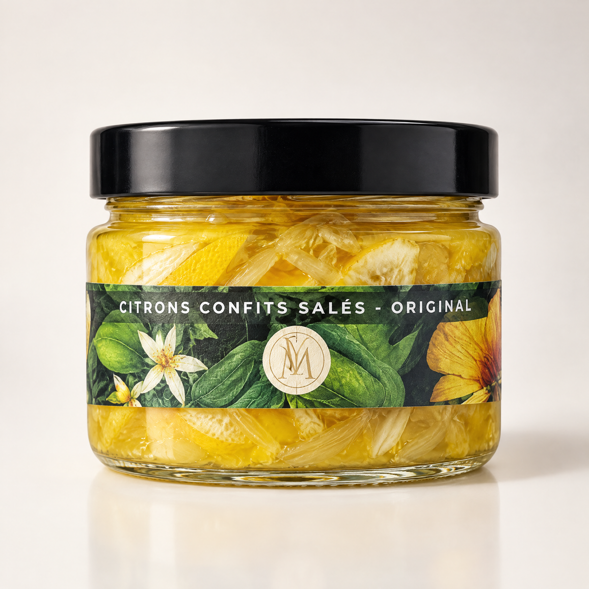 Pot en verre de citrons confits salés Original, vu de face